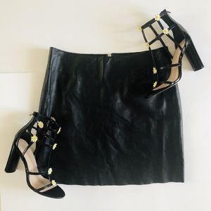 Roots 100% Leather skirt